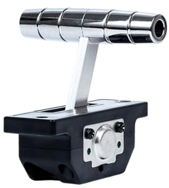 DMETE Joystick Controller 101A Single-axis Push, Rod Damping Rod T-BAR Industrial Joystick, Switch Table T-bar Throttle Handle Safe Maneuvering(Power supply 5V output 0.5-4.5V)