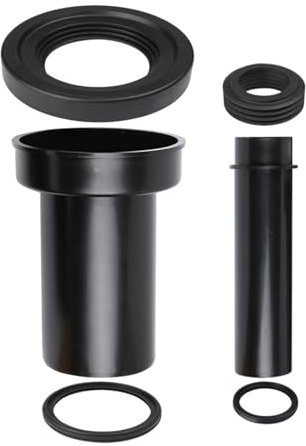 Sharplace Tubo di Scarico per WC Montato a Parete Set di Connettori per Serbatoio WC Tubo per Fognature Adattatore Robusto in Gomma Sostituzioni per WC per Uso, Tipo a