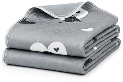 lionto Tapis pour Chiots réutilisables, Lot de 2, 91x86 cm, lavables jusqu'à 90°, Ultra absorbants pour la propreté, Tapis d'entraînement antidérapants pour Chiens âgés, 4 Couches, écologiques, Gris