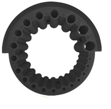 Volakebeing Drill Grinding Sharpener Tool for 115 125 Angle Grinder, Multipurpose Polishing Tool with 20 Holes, Compatible with 115mm and 125mm Angle Grinders(Black)