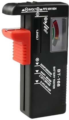DmDoyy Tester Batteria Universale, Digital Tester Della Volt Checker Per AA AAA C D 9V 1.5V Button Cell Batteries (BT-168)