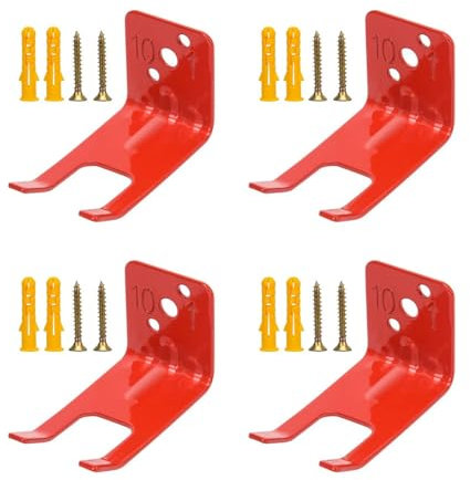 Universelle Feuerlöscher-Halterung – robuster Stahlgabel-Stil, Wandhaken, passend für 5 bis 5,9 kg trockene Chemikalien- und Wasserlöscher (2,5–3,2 cm Schlitz) – einfache Selbstmontage