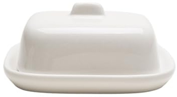 ZIGUIhsou-11 Beurrier Beurrier en Porcelaine Blanche avec Couvercle for comptoir de Cuisine Récipient à Beurre