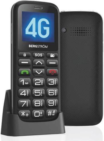 Coopers of Stortford - Mobile Phone for the Elderly, Easy to Use with Big Buttons - Basic Mobile Phone for Seniors with Large Keys, Loud Volume, SOS Button, Charging Cradle, Unlocked Dual SIM