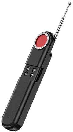 Hidden Camera Detector with Infrared Light Scan, GPS Tracker & Wireless Bug Finder – Detects Pinhole Cameras, 5G Signals, Long Battery Life, Privacy Protection for Hotel, Car, Dressing Room