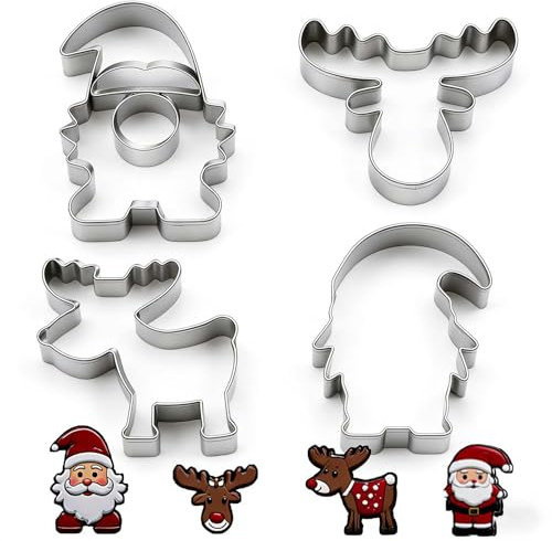 Emporte Pièces Lot de 4,Moule Biscuit,Tadpolez Cookie Cutter- Pour Biscuits, Gâteaux et Fondant