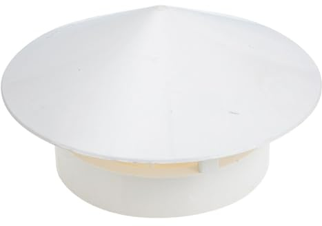Yardenfun Cappuccio Antipioggia in PVC Resistente per Tetto Ventilazione Ombrello Copertura Sfiato Design Durevole e Facile da Installare