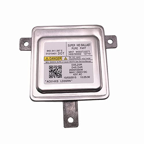 Xenon Ballast, Ballast de Phare 8K0941597E W003T22071 Ballast for phares xénon HID D3S D3R D4S D4R, Compatible avec Audi A1 A3 A4 A5 A6 A7 A8 Q3 Q5 Q7 et VW CC (Accessoire Auto)(White)