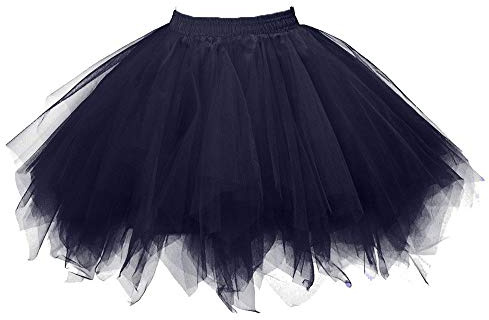 Nuqqichongtian Gonne Da Donna - Di Carnevale Festa Vacanza Corsa Elasticizzata a 3 Strati Gonnellino Vestiti Anni 80 Halloween Tutu Adulto Danza Classica Gonne In Costume Gonna Tulle Rosso Da Donna