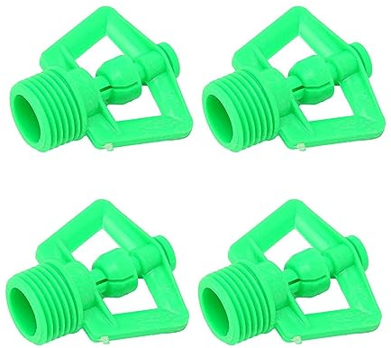 Haofy Lot de 10 Arroseurs Rotatifs à Filetage Mâle G1/2, Construction en Plastique, Idéal pour l'irrigation de la Pelouse du Jardin et l'économie d'eau, Bon pour Les Serres et Les Légumes