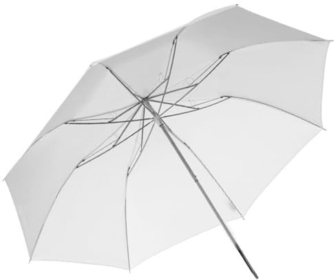 Weicher Regenschirm, 94 cm, weiß, durchscheinend, für Foto- und Videostudio, Fotografie, Licht, Fotostudio, blinkend, große Abdeckung, Reflektorschirm