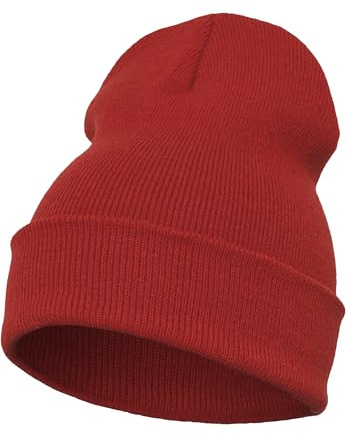 Flexfit Mixte Heavyweight Long Beanie Red One Size Casquette, Rouge, Taille Unique UK
