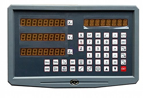 GOWE Complete Set milling/Lathe/Drill Machine DRO Digital readout with 3 pcs Linear Scales