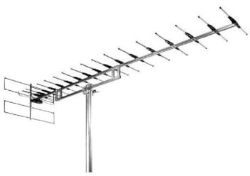 Wisi EB677LTE antenne TV - Antennes TV (Aluminium, Aluminium, 470-698 MHz, 15,5 dBi, 48 canaux, F)