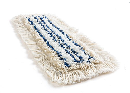 2X Wischmop Baumwolle und Mikrofaser kombiniert Wischmopp 50 cm - Wischbezug für Parkett Bodenpflege - Speziell auch für Laminat & Fliesen und Werkstätten