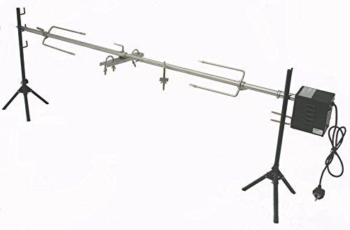 BBQ Hog Roast Rotisserie Spit Tripod Set - Up to 20kg