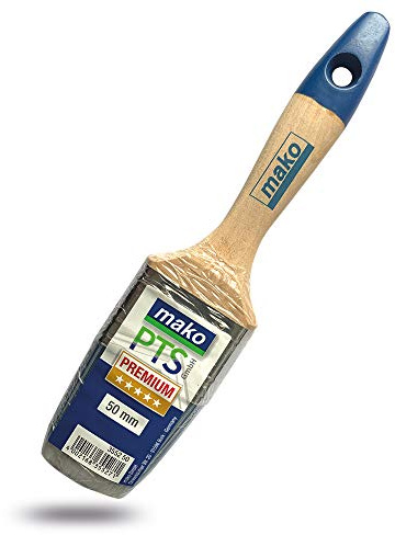 mako Premium Lack-Flachpinsel | Pinsel | Lackpinsel | Lackierpinsel - 50 mm/16,5 mm
