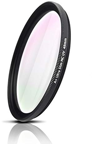 Filtre UV, Verre Optique du Japon, Cadre en Aluminium fraisé CNC. Nano Coatings, Ultra-Slim, Weather-Sealed. pour Sony Canon Nikon Fujifilm Olympus Pentax Tamron Sigma (40,5mm)