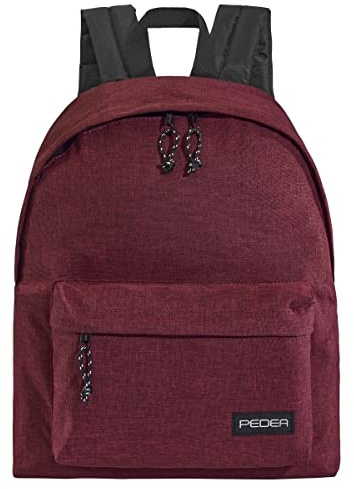 PEDEA Freizeit Sac à dos unisexe avec ordinateur portable 24 l Rouge 33,8 cm