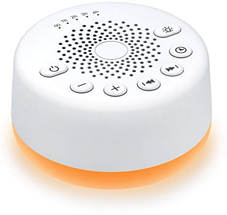 Easysleep Sound Machine White Noise Machine for Baby Adults Kids Sleeping with Night Light 25 Soothing Sounds 32 Volume 5 Timer Memory Function for Home Office Travel