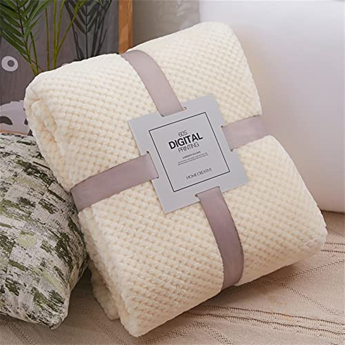 BESTORI Strickdecke Kuschelig Sofadecke Wohndecke Boho Style Gewebte Decke Weiß 100×150cm