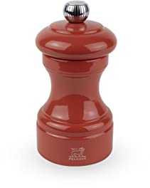 PEUGEOT - Macinasale Bistro 10 cm - Sistema di macinazione classico - Realizzato in legno certificato PEFC - Meccanismo garantito a vita - Made in France - Colore terracotta