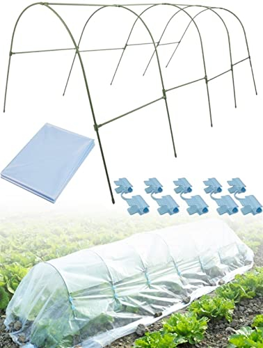 GZGLZDQ Großes Folientunnel Gewächshaus Pflanzenschutz für Tomaten Gemüse Pflanzen, mit Transparenter PE-Abdeckung & Stabilem Stahlrahmen für Garten, Balkon, Hinterhof (Größe : 178x90x70cm)