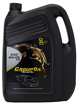 Lubrificanti GROUPOIL SAE 5W-40 C3 1x5L- Olio motore totalmente sintetico formulato con oli base sintetica ad alte prestazioni - 100% made in italy