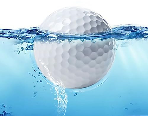 Aolowewin 10 stycken flytande träningsgolfbollar, flytande bollar för damm eller sjö, cirka 10 % av bollarna ovanför vattnet (10)