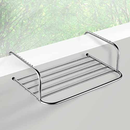 Secadora Colgante Tendedero De Radiador Plegable Tendedero De Acero Inoxidable Ahorro De Espacio Plegable Tendedero Para Interior Y Exterior Tendal Estanterías Para Objetos Portaflores ( Size : 400mm