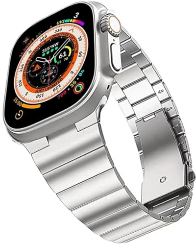 AIYIRUO Compatible Apple Watch bracelet Ultra Acier Inoxydable 49mm 45mm 41mm 44mm 40mm Remplacement avec Bracelet en Métal pour Femmes et Hommes iWatch Series 11/10/9/8/7/6/5/4/3/2/1 SE