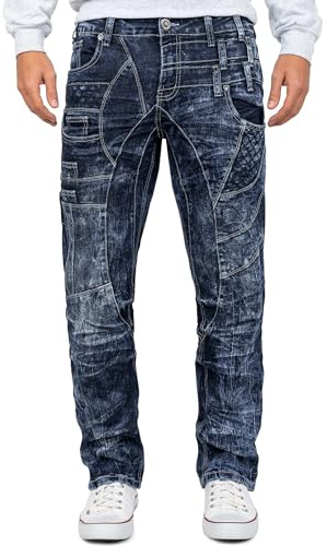KOSMO LUPO Herren Jeans KM006 Blau W31/L32
