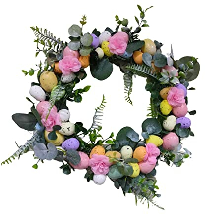 rockible Frühlingsfrische Osterkränze für Festliche Dekorationen, Rosa Serie