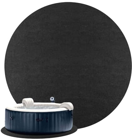 NSXIN Poolunterlage Runden Pool-Liner-Pad Unterlegvlies, 13.12ft Pool-Vlies Schwimmbecken auskleiden Poolbodenplane Bodenfliesen für den Schutz des Bodens des oberirdischen Pools (Rund)