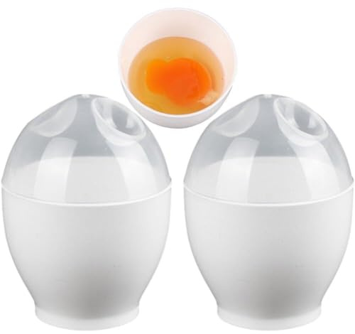 Zghhc Egg Poachers Microwave Egg Cooker for Boiled Eggs Quick Poached Eggs Maker Poacher Cups Small Egg Boiler Cup for Breakfast