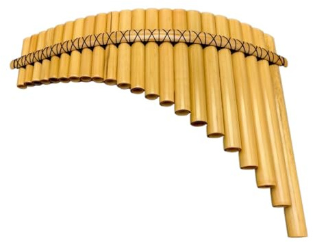 Panflöte 22-Rohr-G-gestimmtes dünnwandiges Panflöten-Spielinstrument aus natürlichem Bitterbambus(Right)