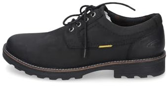 camel active Herr Flow Oxford snörskor av äkta läder, Svart 100, 41 EU