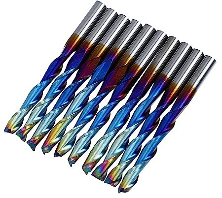BUGUUYO 10stücke Schaftfräser Cnc-fräser Kugelkopffräser Spiralfräser Gravierfräser Fräser Bit Werkzeuge Für Bearbeitungswerkzeug