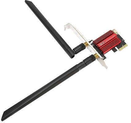 Rankomu Tarjeta de red PCIE PCIE Tarjeta de red PCIE, módulo WiFi de doble banda 2.4G 5G, adaptador Bluetooth 4.2 de 1200 Mbps para Windows 7, 8, 10, 11