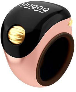 Smart Tasbih Zikr Rings, anello regolabile per contatore di dita, anelli digitali per contatore Tasbih, supporto APP digitale per preghiera, impermeabile a 5 cifre, anello zikr per musulmani