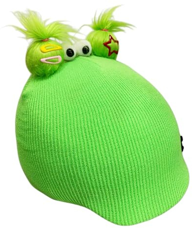 Folpus Skihelm-Überzug, Helm-Dekor, lustiges Snowboarden, tragbar, für den Außenbereich, warm halten, Winter-Skihelm-Zubehör, Strickmütze