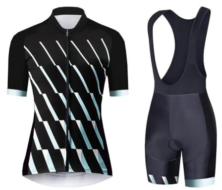 UGLY FROG Set Di Abbigliamento Per MountainBike Maniche Corte Da Ciclismo Estivo Femminile, Felpa Traspirante + Strap Pad Pantaloncini