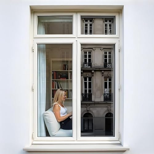 Espejo de DIMEXACT Película para Ventana, Efecto Reflectante de luz para Vidrio Superior a 1.2 m² - Gris Ahumado - transmisión de luz del 20%, de L: 1.52 m x h: 5 m, en Rollo