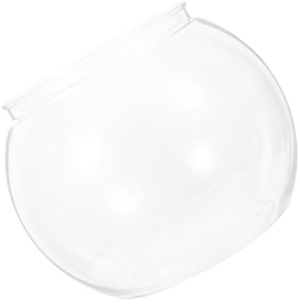 Milisten Bol de Poisson Rouge Transparent Aquarium de Table Aquarium Facile à Entretenir Transparent d'or Bocal à Poisson en Verre bocaux à Poissons l'animal de Compagnie
