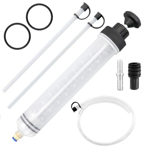 BEASAFY ÖLabsaugpumpe 500cc, Absaugpumpe, ÖLspritze, GetriebeöL Pumpe, UmfüLlpumpe, ÖLpumpe Handpumpe mit 2 Ersatzgummiringe Schlauch für Motor Getriebe