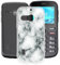 KJYFOANI Phone Case for Doro 5860 (2.40), Shockproof Bumper Soft Shell Cases for Doro 5860, Transparent Anti-Scratch Back Cover [Ultra Slim X Anti-Yellow] - Marble