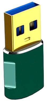 Qsvbeeqj Convertidores de carga rápida, adaptador de sincronización de datos de 5 Gbps, USB 3.0 macho a USB C hembra, cabezal de conversión para lector de tarjetas