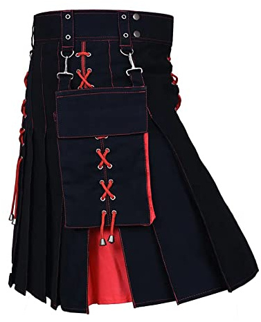 Robe de mariée décontractée Kilt écossais traditionnel écossais pour homme - Kilt utilitaire - Kilts tartan - Kilts de sport utilitaire - Jupe de chevalier