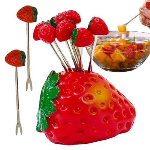 ETUCYNG Pequeños tenedores para entrantes, cubiertos de acero inoxidable – 10 piezas reutilizables de acero inoxidable Pinchos Utensilios de cocina para ensaladas, postres, entrantes, cócteles