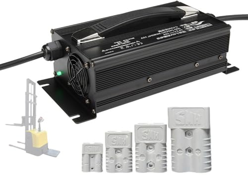 WLEJSL Caricabatterie Intelligente, Caricabatteria Carrelli Elevatori Ad Alta Potenza 72 Volt 12 Ampere con Spina Anderson 50 A/120 A/175 A/350 A per Barche Elettriche, Auto Turistiche,50A